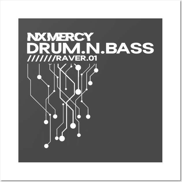 Raver 01: Drum And Bass Wall Art by NxMercy